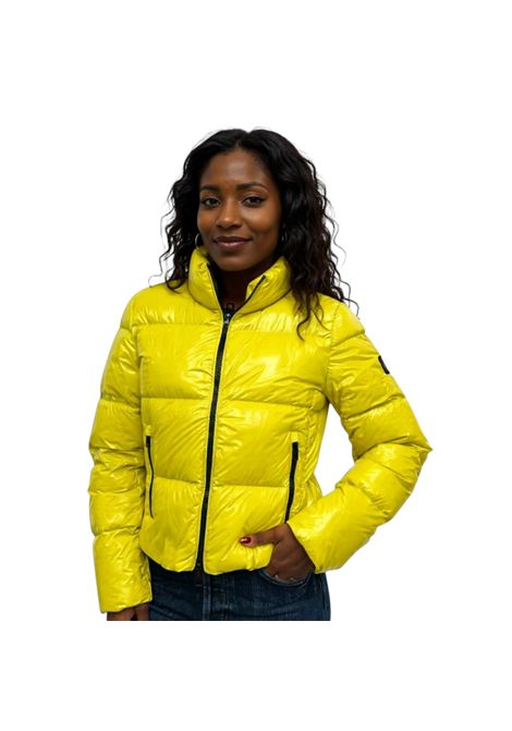 ジャケット・アウター ELISABETTA FRANCHI Fur-effect jacket with double crêpe - ELISABETTA FRANCHI